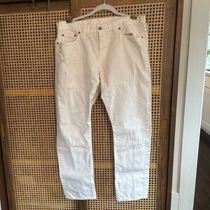 Madewell Rivet and Thread Distressed Straight Leg Jeans